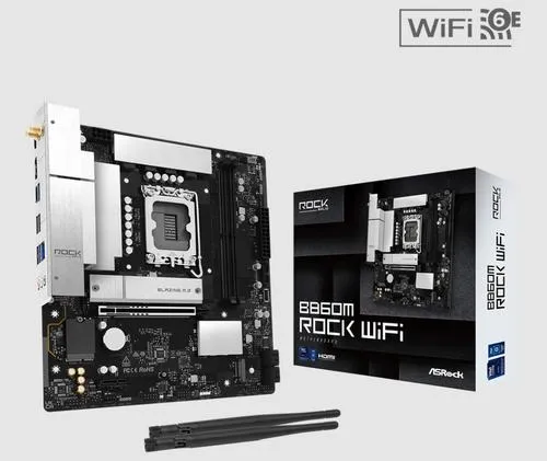 ASROCK B860M ROCK WIFI (intel 1851, 2xDDR5, mATX)
