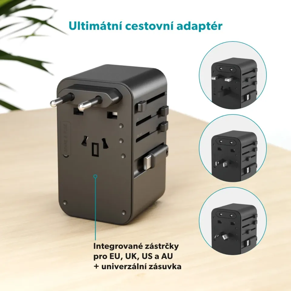 Epico UltraBoost GaN 70W cestovní adaptér EU70