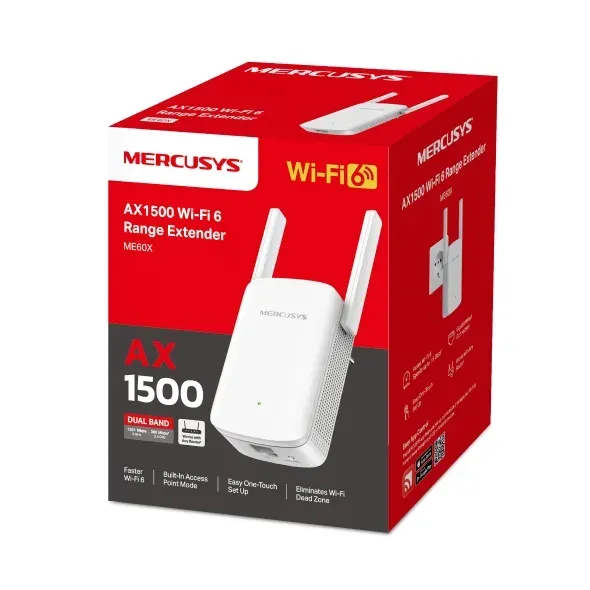 Mercusys ME60X - AX1500 Wi-Fi 6 opakovač signálu