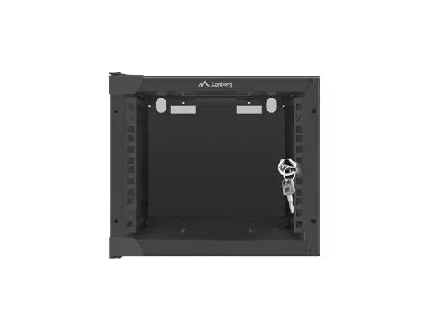 LANBERG RACKOVÁ SKŘÍŇ 10" NÁSTĚNNÁ 4U/280X310 (FLAT PACK) S PROSKLENÝMI DVEŘMI ČERNÁ