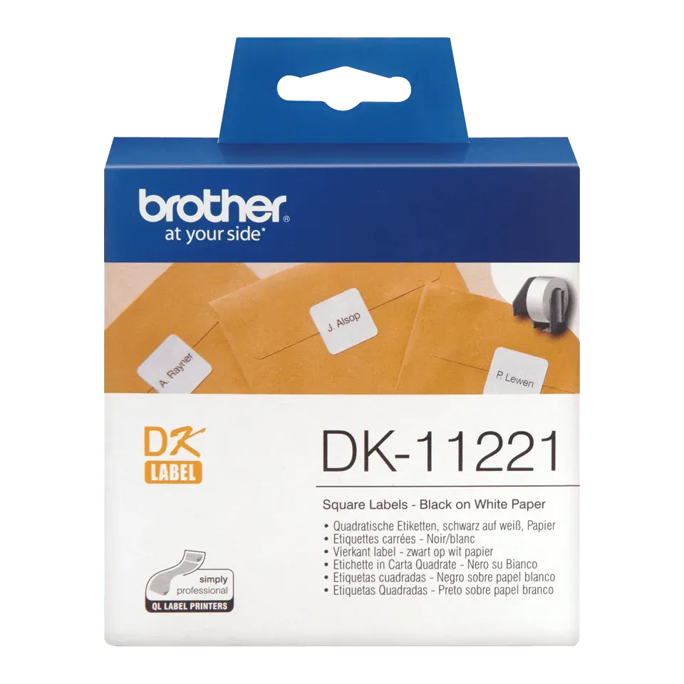 Brother - DK-11221 (papírové / čtvercové, 23 mm - 400 ks)