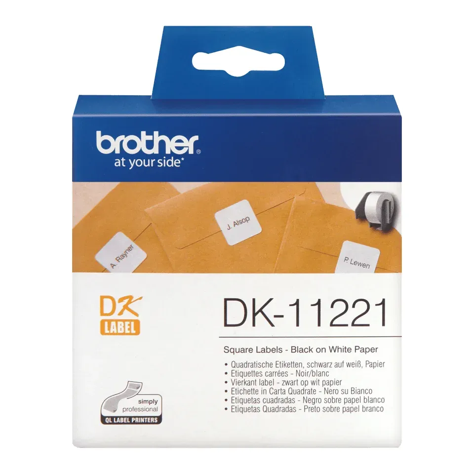 Brother - DK-11221 (papírové / čtvercové, 23 mm - 400 ks)