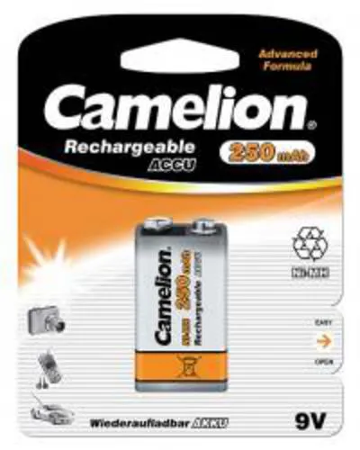 CAMELION E-BLOK 6HR61 250mAh nabíjecí baterie 9V Ni-MH