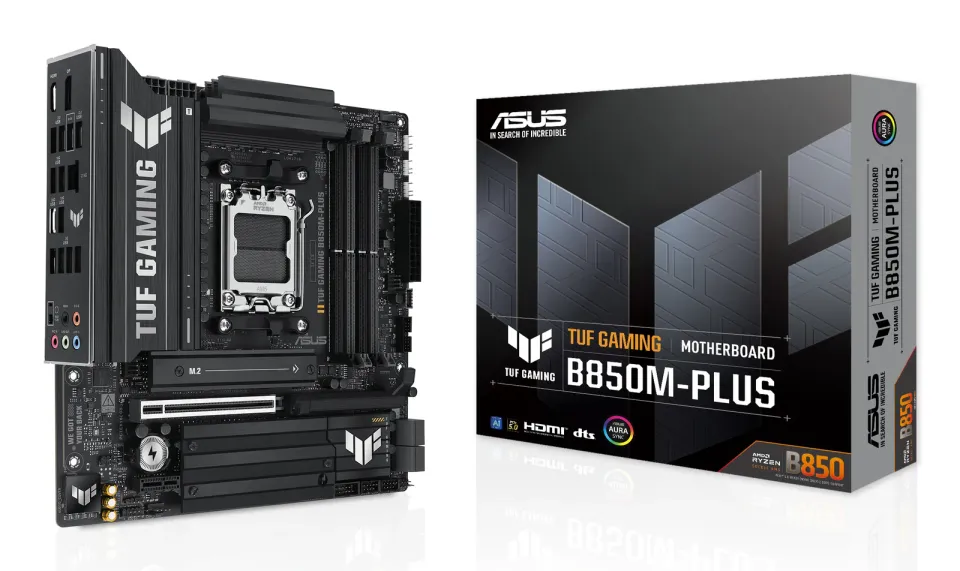 ASUS MB Sc AM5 TUF GAMING B850M-PLUS, AMD B850, 4xDDR5, 1xDP, 1xHDMI, mATX