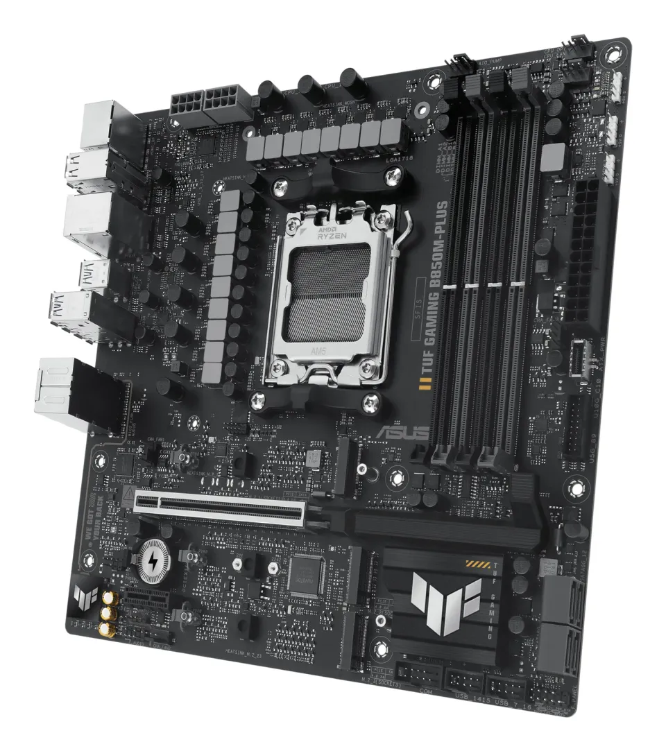 ASUS MB Sc AM5 TUF GAMING B850M-PLUS, AMD B850, 4xDDR5, 1xDP, 1xHDMI, mATX