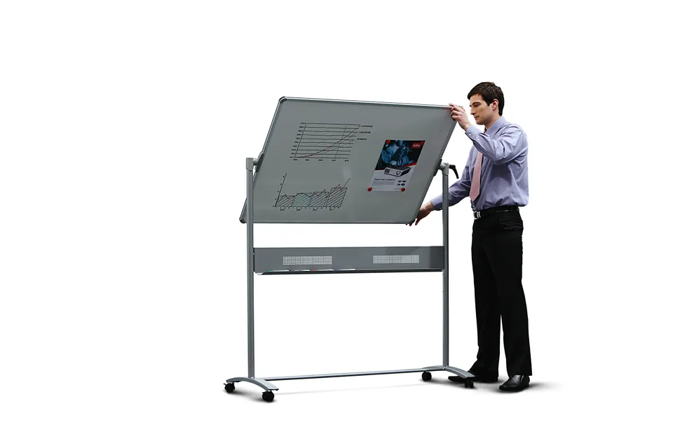 Nobo mobilní magnetická smaltovaná tabule Nano Clean 1500 x 1200 mm