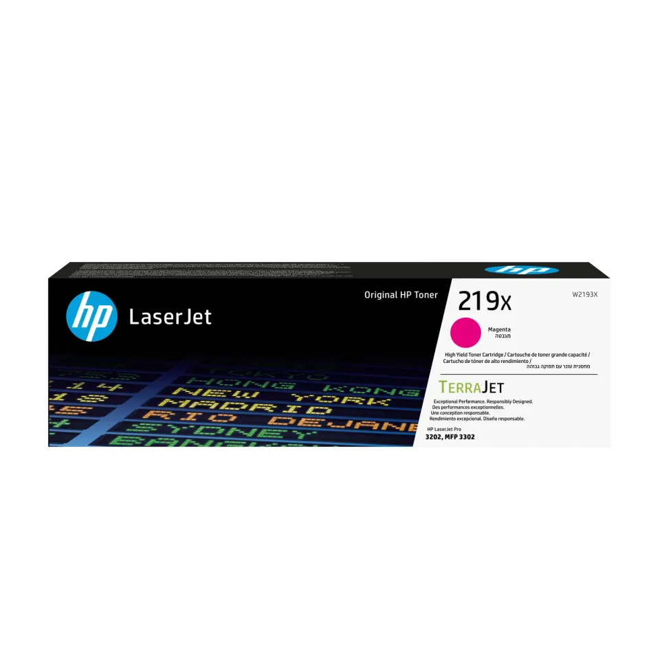 HP W2193X originální toner purpurový č.219X cca 2500 str. (magenta, pro HP 3202, MFP 3302)