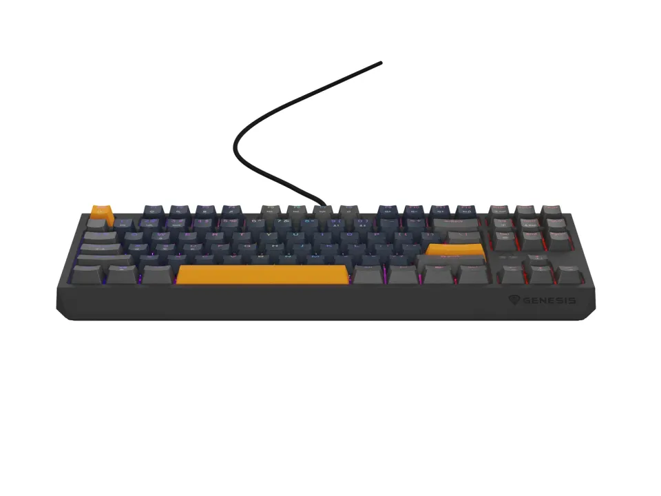 GENESIS herní klávesnice THOR 230/TKL/RGB/Outemu Panda/Drátová USB/US layout/Naval Blue Positive