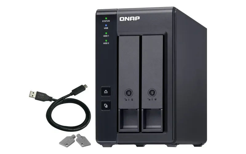 QNAP TR-002 rozšiřovací jednotka pro PC či QNAP NAS (2x SATA / 1x USB 3.1 typu C - Gen 2)