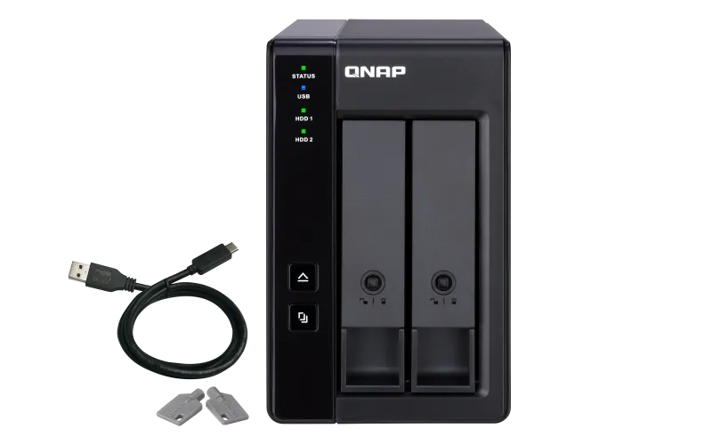 QNAP TR-002 rozšiřovací jednotka pro PC či QNAP NAS (2x SATA / 1x USB 3.1 typu C - Gen 2)