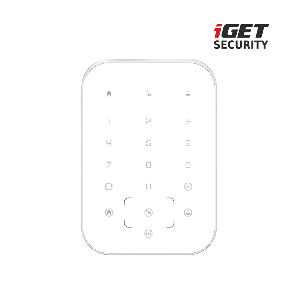 iGET SECURITY MP13 - Bezdrátová klávesnice s RFID čtečkou pro alarm iGET SECURIT