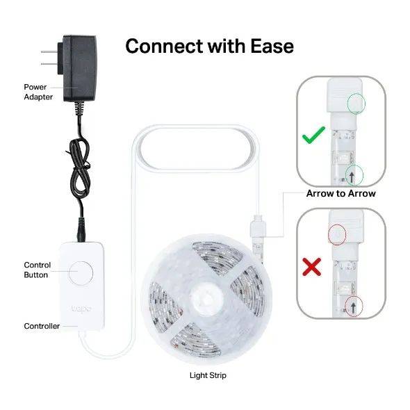 TP-Link Tapo L920-5, Chytrý Wi-Fi světelný pásek, barevný, 5m (Podpora Apple Ho