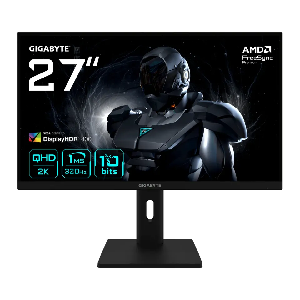 GIGABYTE LCD - 27" Gaming monitor G27Q3, IPS, 2560 x 1440 QHD, 320Hz, 1300:1, 350cd/m2, 1ms, 2xHDMI, 1xDP