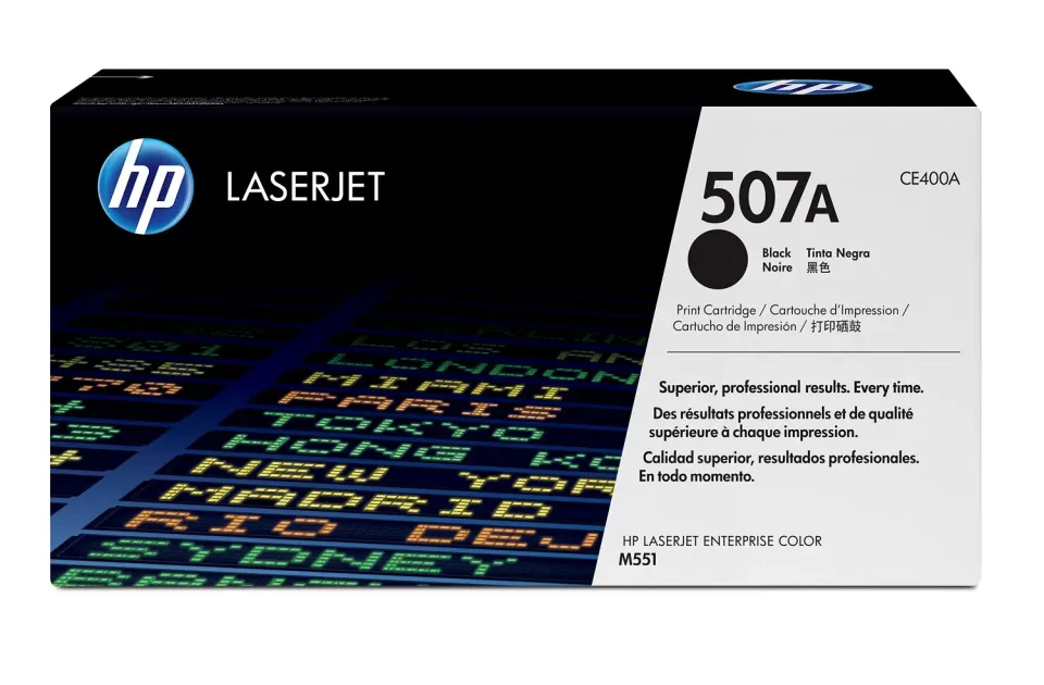 HP CE400A originální toner černý č.507A malý 5500str. (pro CLJ M551, M570)