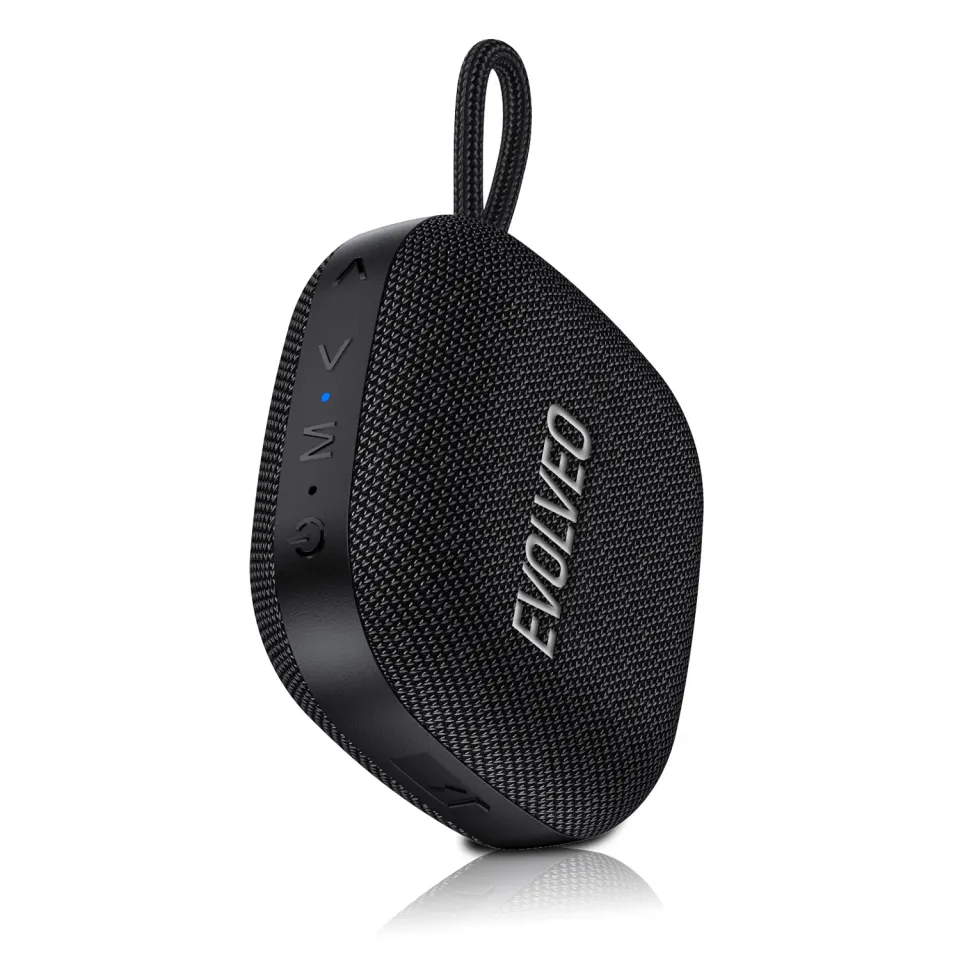 EVOLVEO TopSound, bezdrátový vodotěsný bluetooth reproduktor s rádiem, černý