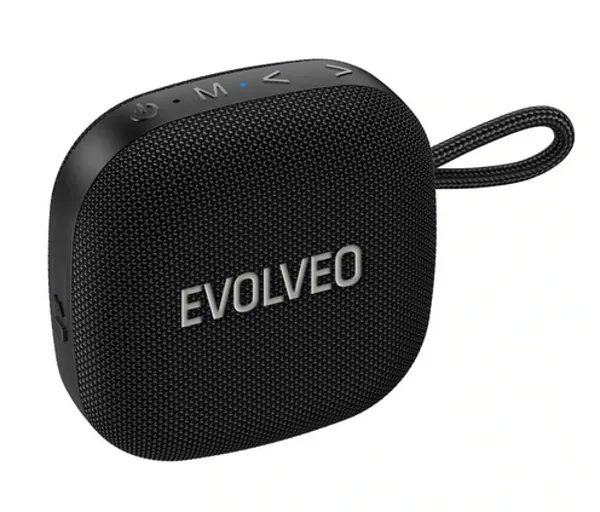 EVOLVEO TopSound, bezdrátový vodotěsný bluetooth reproduktor s rádiem, černý