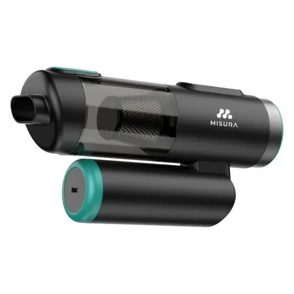 MISURA bezdrátový vysavač do auta MA01 Pro, skládací, přenosný, sací tlak 19000 Pa, baterie 7800 mAh, USB-C, černý
