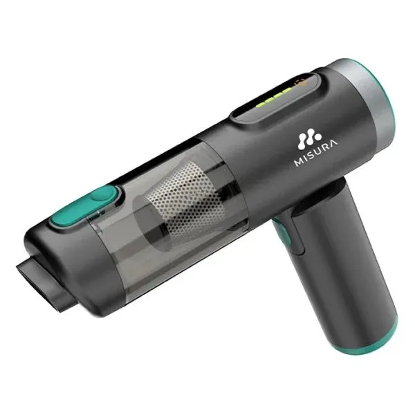 MISURA bezdrátový vysavač do auta MA01 Pro, skládací, přenosný, sací tlak 19000 Pa, baterie 7800 mAh, USB-C, černý