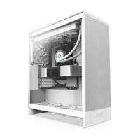NZXT skříň H7 Flow edition / ATX / 3x 120 mm fan / USB-C / 2x USB / prosklená bočnice / mesh panel / bílá - Pošk