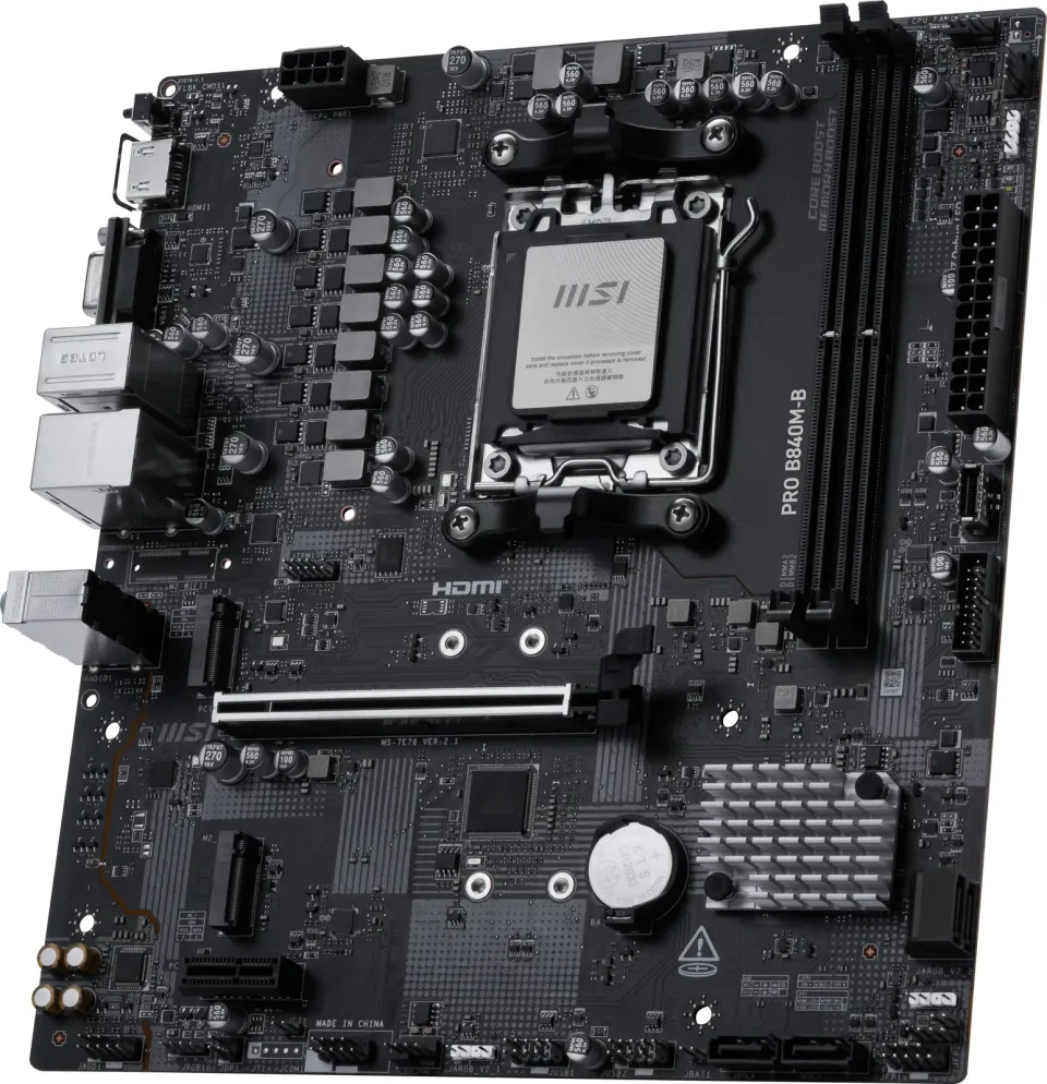MSI PRO B840M-B/AM5/2x DDR5 UDIMM/mATX