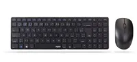 RAPOO set klávesnice+myš 9300M, Wireless Multi-Mode Slim Mouse and Ultra-Slim Keyboard, černá