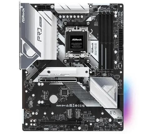 ASROCK B650 PRO RS (AM5, amd B650, 4xDDR5, PCIE 5.0, HDMI +DPort, 4xSATA3 +2xM.2, USB3.2 G2x2, GLAN 2,5G, ATX)