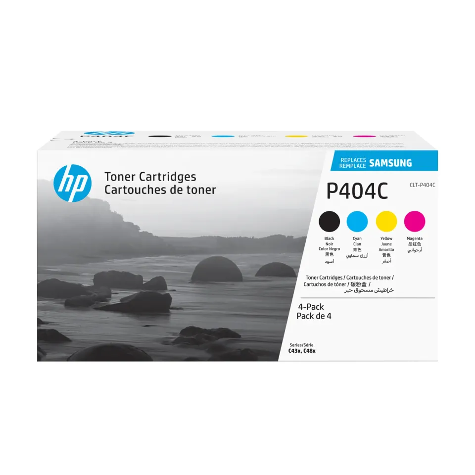 HP SAMSUNG CLT-P404C originální sada tonerů (černý +3x barva) (pro SL-C430, C43x, SL-C480, C48x) (SU365A = CLT-P404C/ELS)