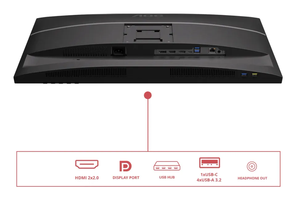 AOC LCD U27E4CV 27" IPS 4K/3840x2160@60Hz/4ms/400cd/2xHDMI/DP/4xUSB/USB-C dock/R