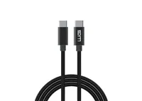 WG - Datový kabel Type-C na Type-C, 20 cm, 3 A, černá