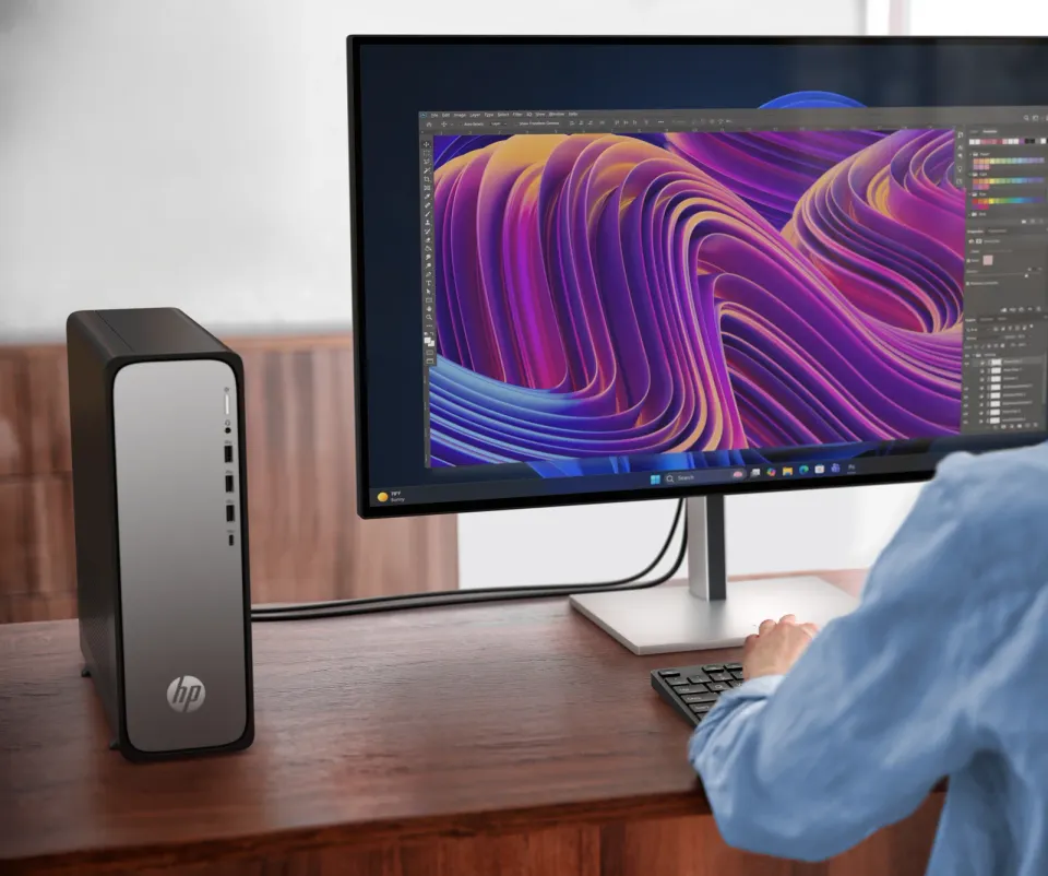 PC HP OmniDesk Slim S04-0050nc, Ryzen 7 7445HS 4.70GHz 6 CORES, 16GB DDR5, SSD 512GB, FreeDOS