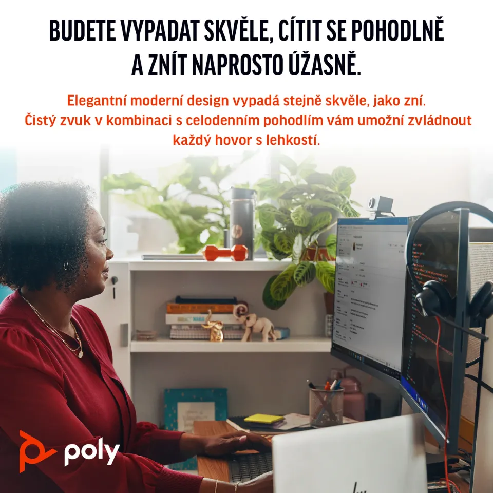 Poly Blackwire 3315 MS Teams náhlavní souprava, 3.5 mm jack + USB-C/A adaptér, mono