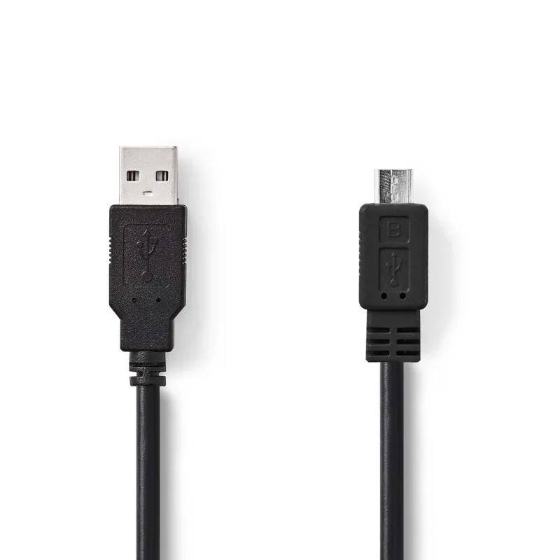 Nedis CCGB60500BK30 - USB 2.0 kabel | A Zástrčka - Micro B Zástrčka | 3 m | Čern