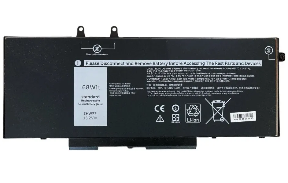 TRX baterie 3HWPP pro notebooky DELL 451-BCKB 451-BCNS Latitude 5401 5410 Precision 3540 - 15,2V 68Wh/ neoriginální