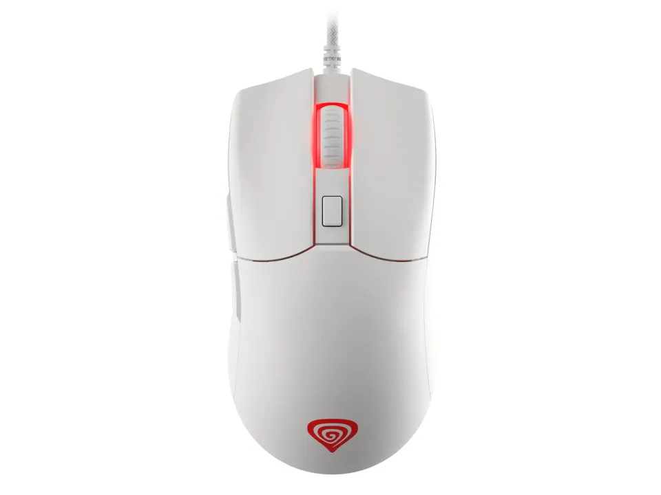 Genesis herní optická myš KRYPTON 750/RGB/8000 DPI/Herní/Optická/8 000 DPI/Drátová USB/Bílá