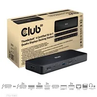 Club3D Dokovací stanice USB-C 16v1, 3xDP, 2xHDMI, 1xUSB-C, 3xUSB, 1xRJ45, 1x3.5mm, černá