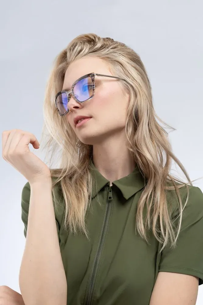 GUNNAR kancelářske/herní brýle KAIA BLUE RIBBON čirá skla BLF 35 GUNNAR focus