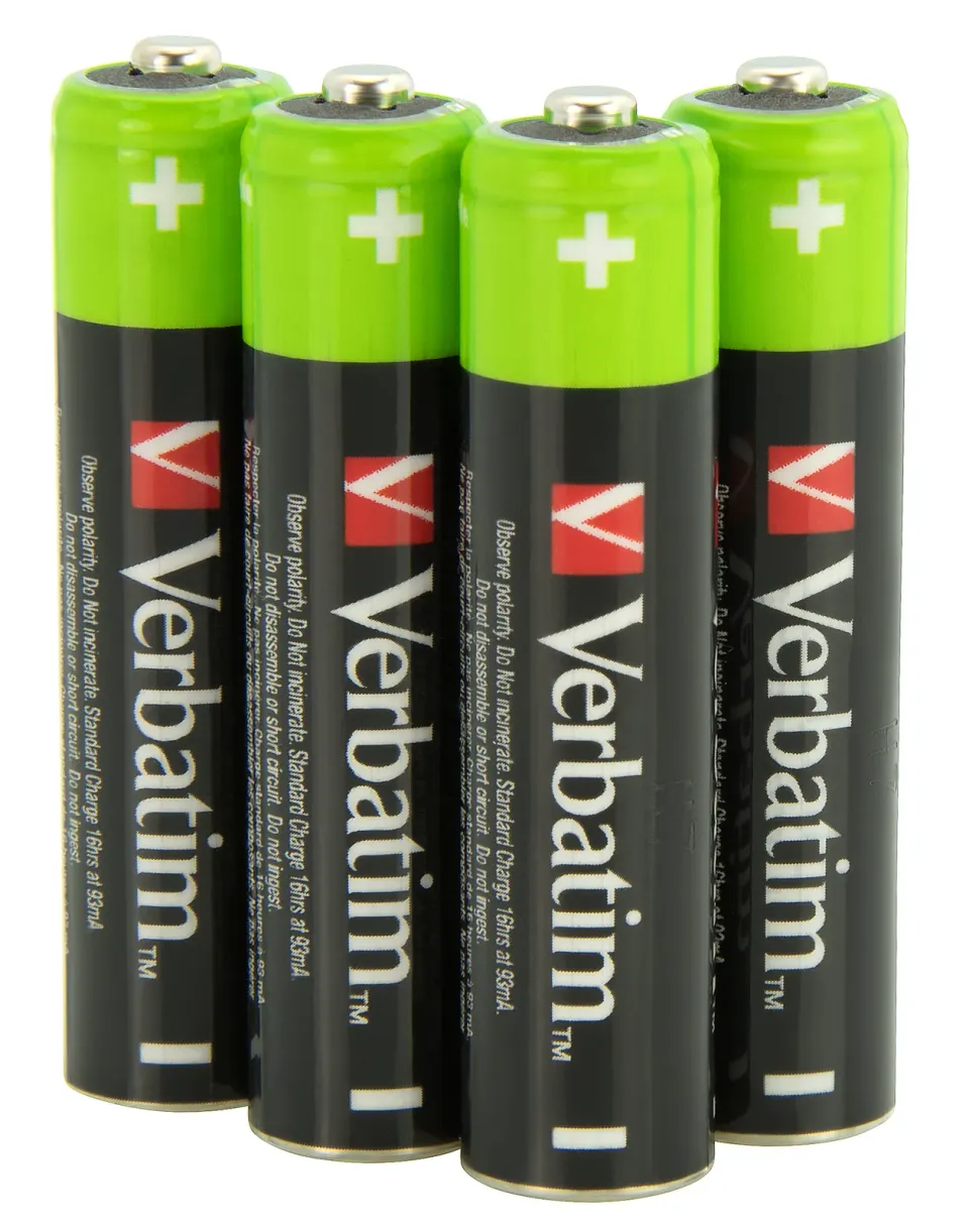 VERBATIM Nabíjecí baterie AAA Premium 4-Pack 950mAh HR03