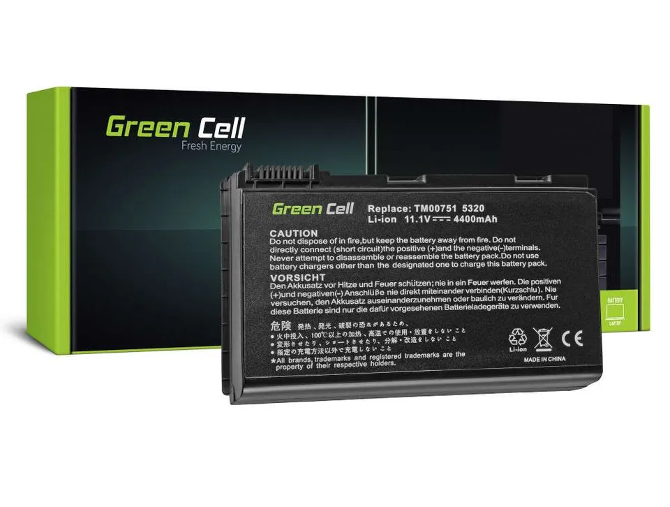 Green Cell Battery GRAPE32 TM00741 for Acer Extensa 5000 5220 5610 5620 TravelMa