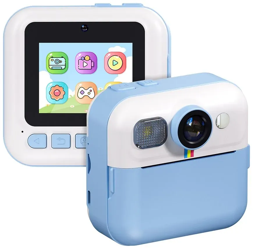 COLORWAY dětský fotoaparát a kamera s tiskárnou CW-PHP01B/ 2,4" IPS/ 1500mAh/ USB-C/ Android/ iOS/ modrá