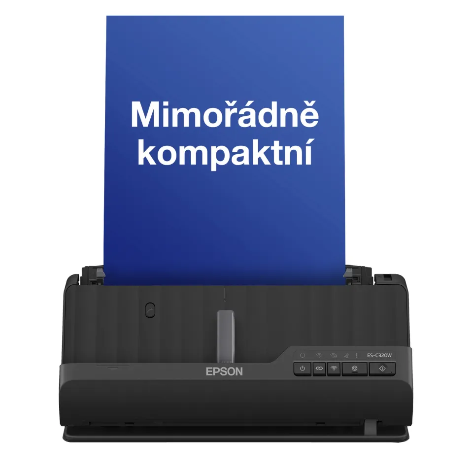 EPSON skener ES-C320W - A4/600x600dpi/USB/Wi-Fi/LAN/DADF