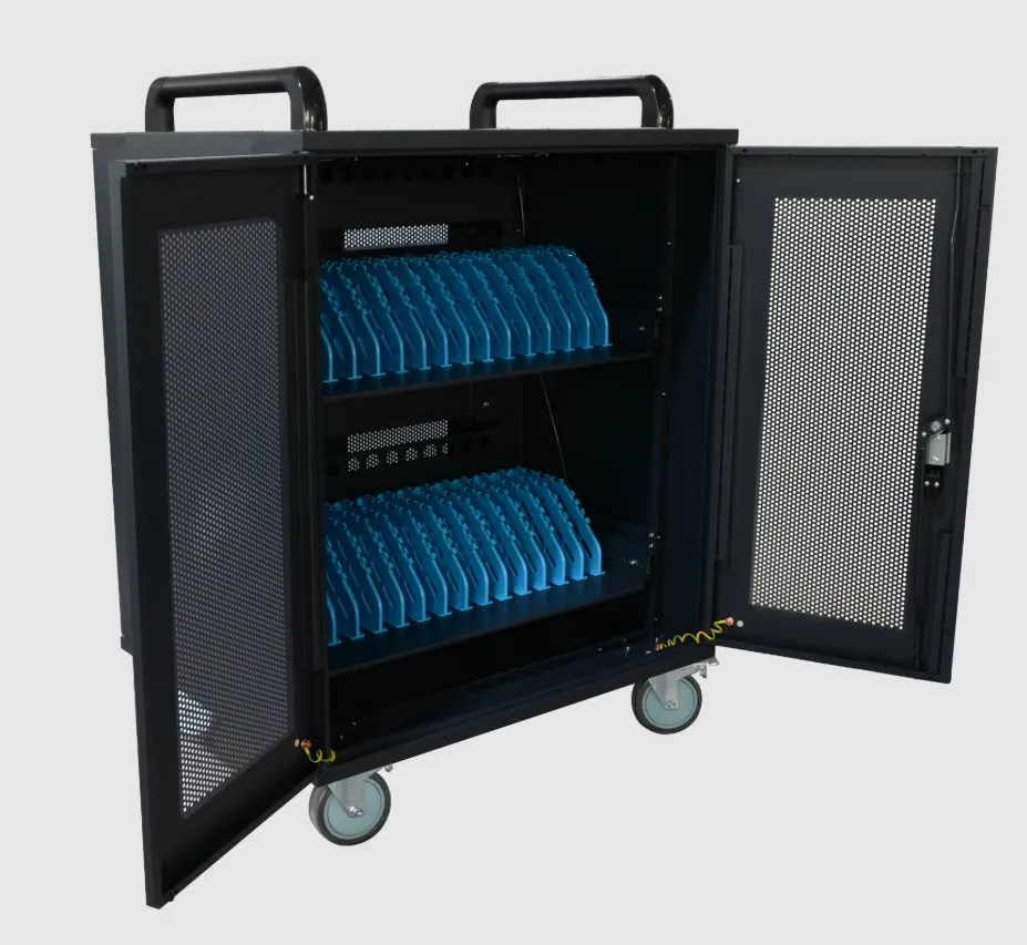 AVTEK Charging Cart 30, nabíjecí vozík pro tablety a notebooky, 30 slotů