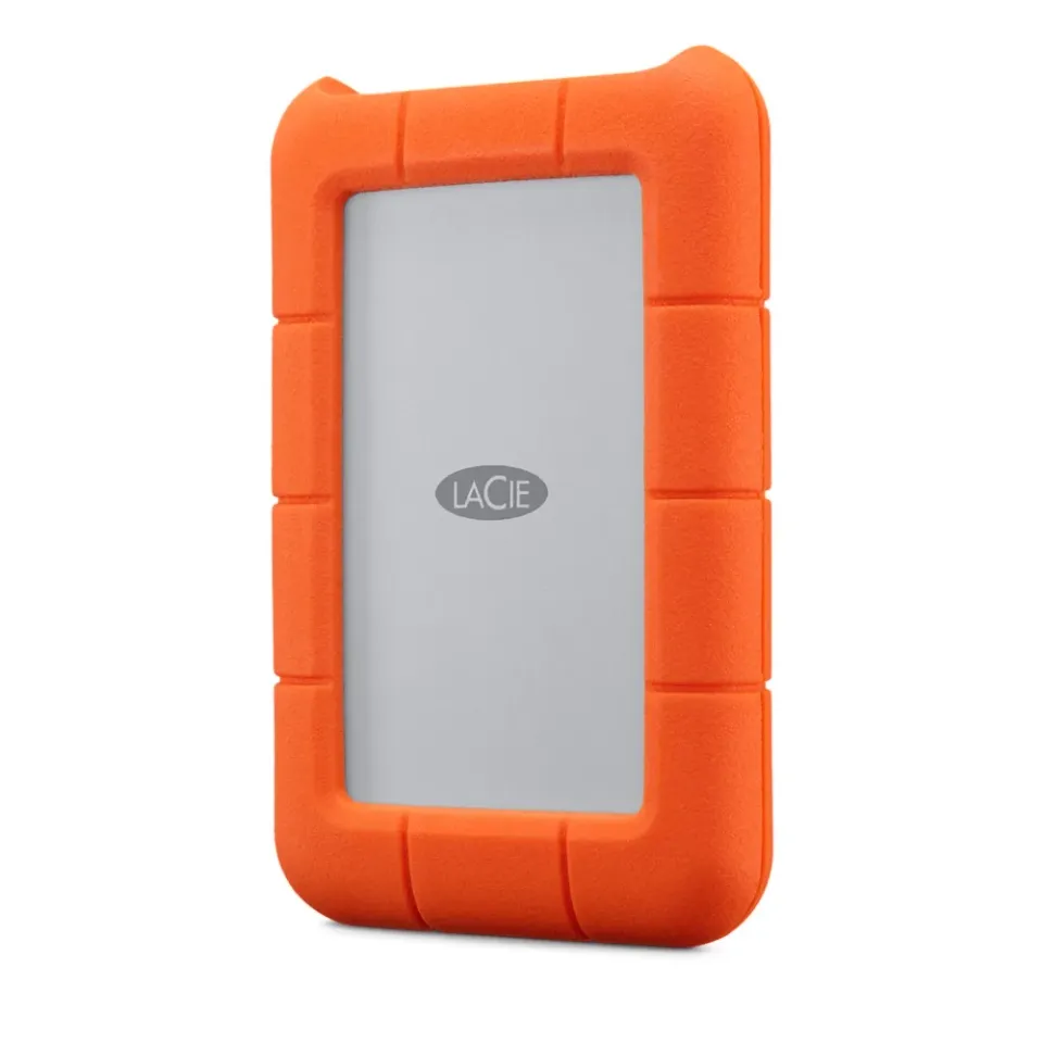 LACIE RUGGED 4TB USB-C USB3.0 Drop crush and rain-resistant for all terrain use