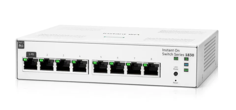 HPE Networking Instant On Switch 8p Gigabit JL810A 1830 (fanless)