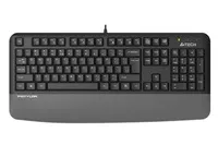 A4tech FK20, multimediální kancelářská klávesnice, CZ/US, USB, šedá
