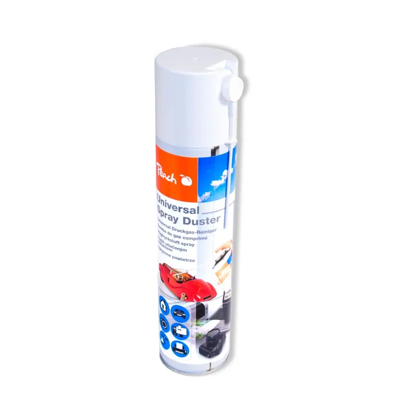 PEACH čistící sprej Air-Duster, stlačený vzduch, PA100, 400ml