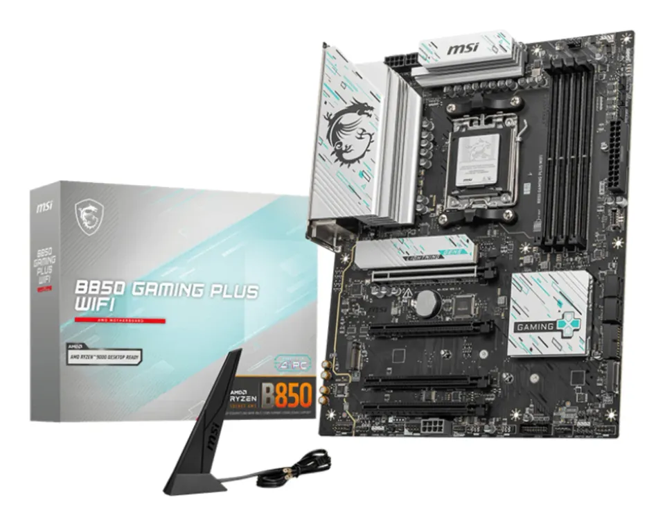MSI B850 GAMING PLUS WIFI, AM5, AMD B850, 4x DDR5, ATX