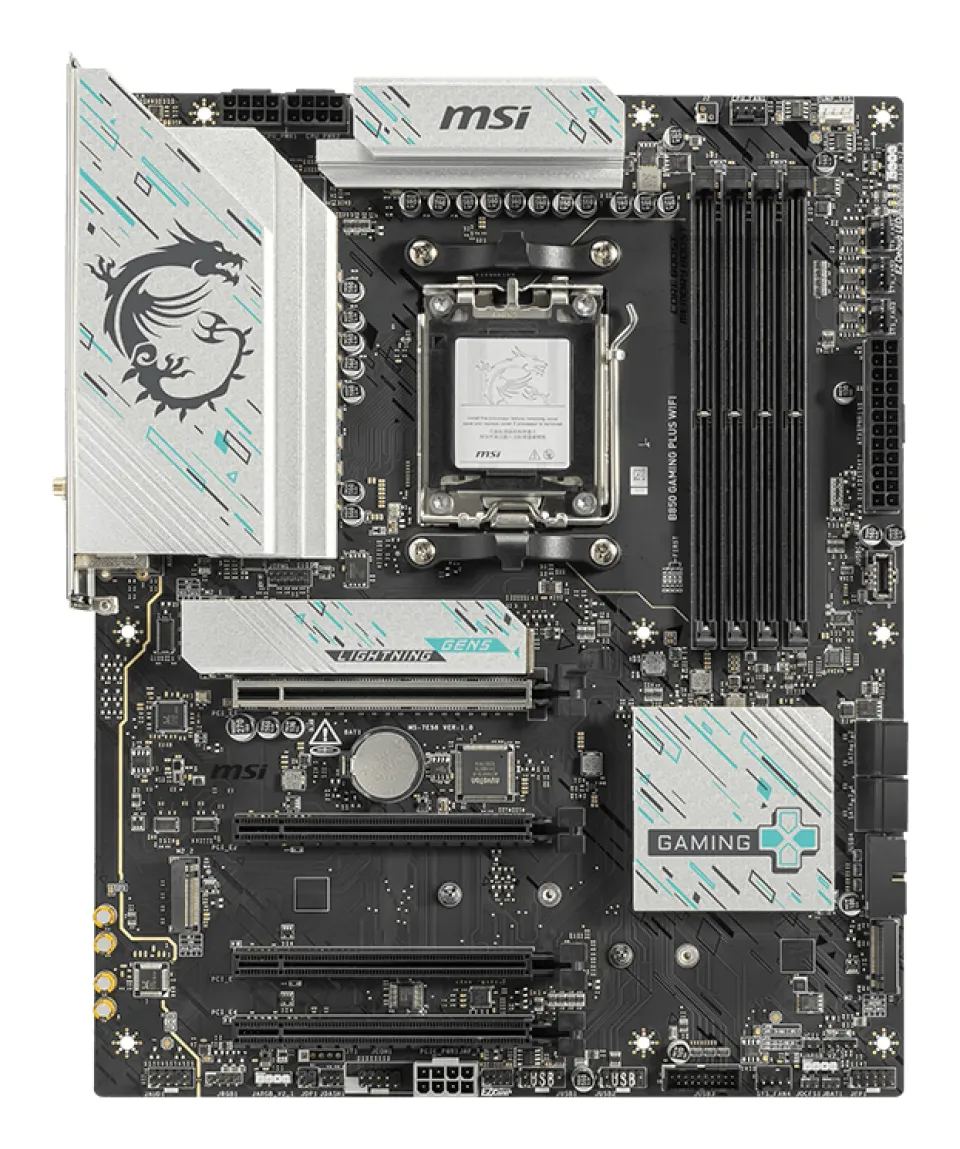 MSI B850 GAMING PLUS WIFI, AM5, AMD B850, 4x DDR5, ATX