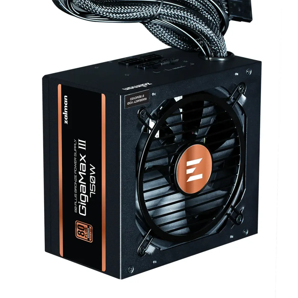 Zalman zdroj Gigamax III ZM750-GV3 / 750W / ATX3.0 / active PFC / semimodulární / 80 Plus bronze