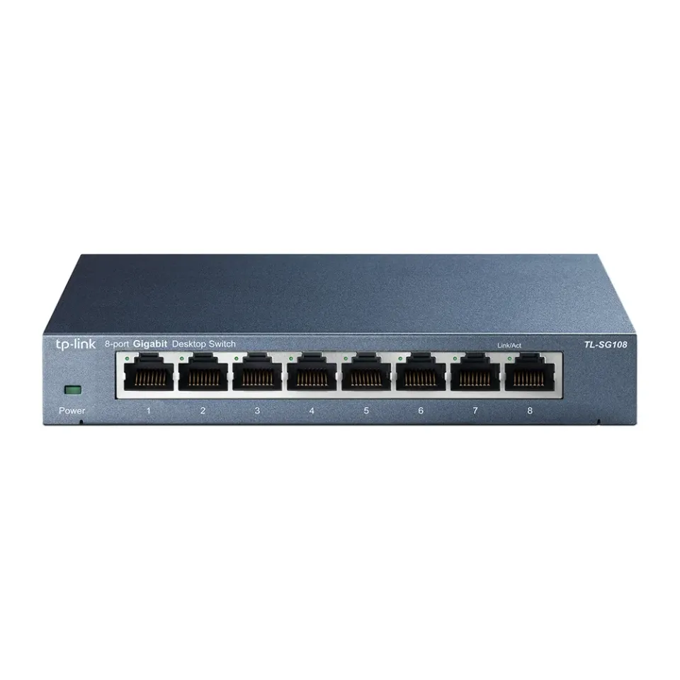 TP-Link switch TL-SG108 (8xGbE, fanless)