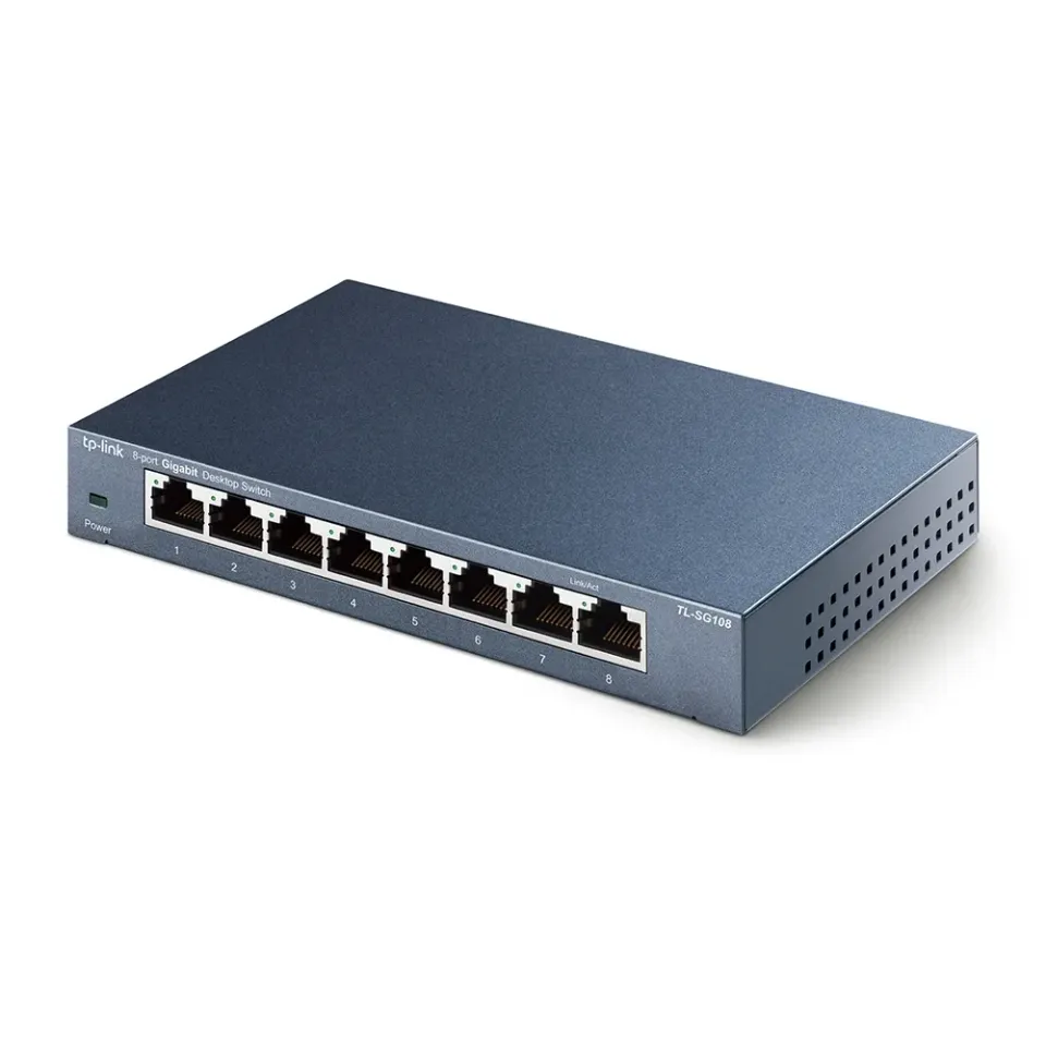 TP-Link switch TL-SG108 (8xGbE, fanless)